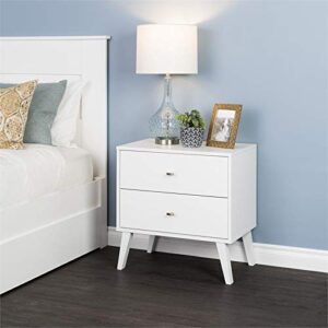 Prepac Milo 2-drawer Nightstand, White