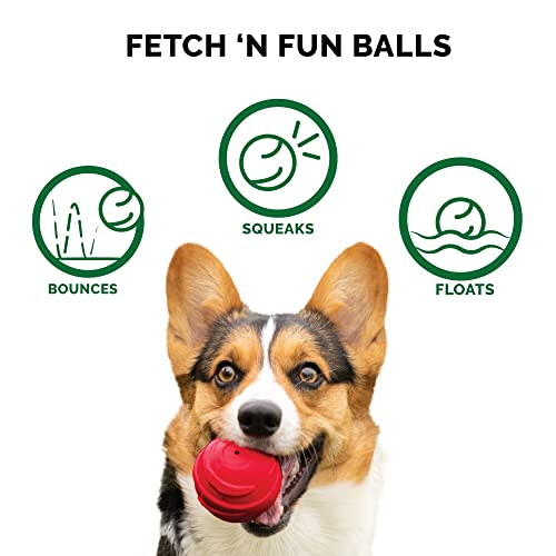 Furhaven 3-Pack Fetch 'N Fun TPR Squeaky Ball Dog Toy Set - Play Pack, Set of 3