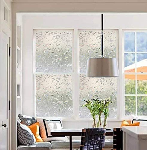 LEMON CLOUD Window Film, Decorative Window Privacy Film, 3D Stained ...