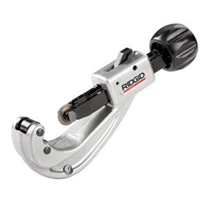 ridgid 31632 model 151 quick-acting tubing cutter with 1/4″-1-5/8″ cutting capacity, silver black