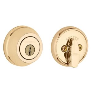 Kwikset 780 Single Cylinder Deadbolt in Polished Brass