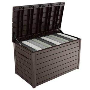 Keter XXL 230 Gallon Plastic Deck Storage Container Box Outdoor Patio Garden Furniture 870 Liters