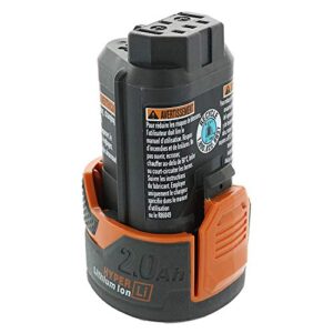 ridgid ac82049 genuine oem compact hyper lithium ion 2.0 amp hour 12v battery