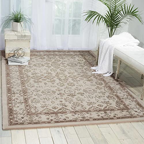 Nourison Regal Taupe Rectangle Area Rug, 8-Feet 6-Inches by 11-Feet 6-Inches (8'6" x 11'6")