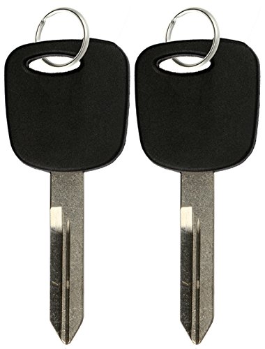 2 KeylessOption Replacement Ignition Chipped Key Transponder Compatible with Ford 4C H72