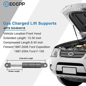 ECCPP Lift Supports Front Hood Struts Gas Springs for Ford Expedition 1997-2006 for Ford for F-150 1997-2004 for Ford for F-150 Heritage 2004 for Ford for F-250 1995 1997-2004