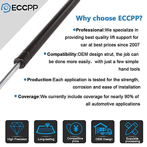 ECCPP Lift Supports Front Hood Struts Gas Springs for Ford Expedition 1997-2006 for Ford for F-150 1997-2004 for Ford for F-150 Heritage 2004 for Ford for F-250 1995 1997-2004