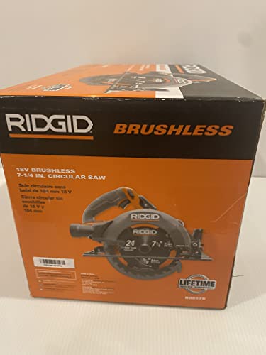 18V Brushless Cordless 7-1/4 in. Circular Saw, Black, Grey, Orange