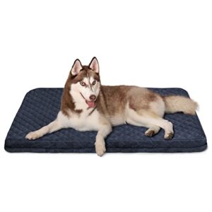 Hero Dog Large Dog Bed for Large Dogs, 39" Orthopedic Dog Bed for Rest with Removable Washable Cover - Soft Flannel Top Pet Beds with Anti Slip Bottom (Dark Grey, 39" x 33.5" x 2")