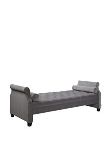 jennifer taylor home eliza sofabed, 82 1/2 by 32 1/2 by 27″, opal grey
