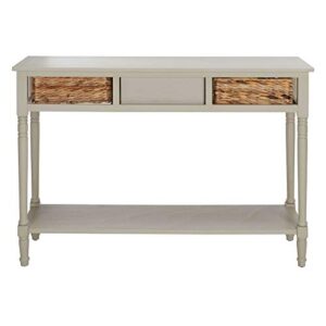 Safavieh Home Collection Christa Vintage Grey 3-Drawer Storage Console Table