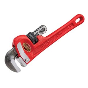 ridgid 31000 model 6 heavy-duty plumbing straight 6″ pipe wrench, red, made in the usa