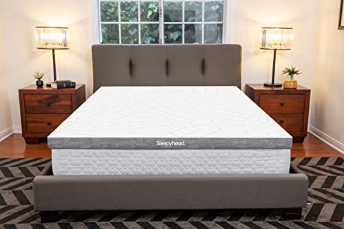 Sleepyhead 3-Inch Twin Mattress Topper - Gel-Infused Memory Foam Topper with Washable Cover - College Dorm Room Essential (Twin, 3'' Gel Topper)