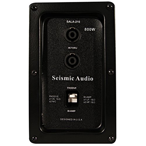 Seismic Audio - SALA-210-PKG1 - Four Passive 2x10 Line Array Speakers with Dual Compression Drivers - PA/DJ Band Live Sound