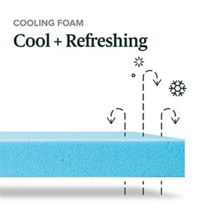 ZINUS 6 Inch Green Tea Cooling Gel Memory Foam Mattress / Cooling Gel Foam / Pressure Relieving / CertiPUR-US Certified / Bed-in-a-Box, Full