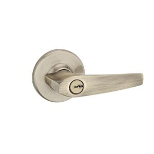 kwikset 94050-624 delta keyed entry lever, antique brass