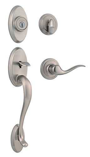 Kwikset 98001-107 Shelboure Handleset, Satin Nickel