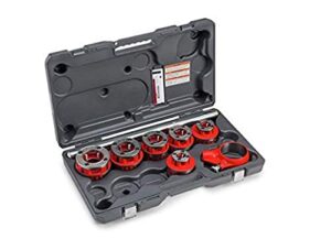 ridgid 36475 model 12-r exposed ratchet pipe threader set with carrying case