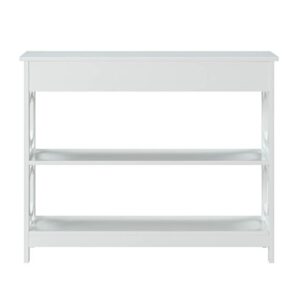 Convenience Concepts Omega 1 Drawer Console Table, White