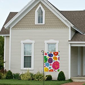 My Little Nest Seasonal Garden Flag Colorful Easter Egg Double Sided Vertical Garden Flags for Home Yard Holiday Flag Outdoor Decoration Farmhouse Banner 28"x40"