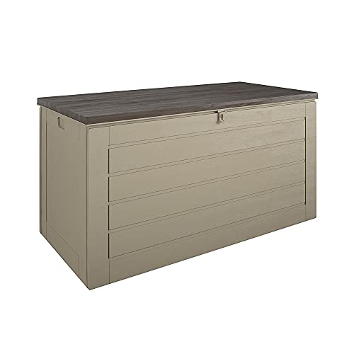 Cosco Outdoor Living 88180BTN1E Cosco Outdoor Patio, Extra Large, 180 Gallons, Tan Deck Storage Box