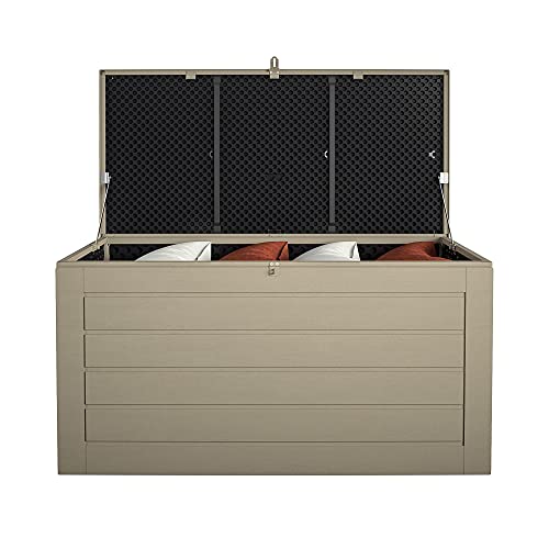 Cosco Outdoor Living 88180BTN1E Cosco Outdoor Patio, Extra Large, 180 Gallons, Tan Deck Storage Box