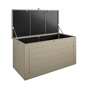 Cosco Outdoor Living 88180BTN1E Cosco Outdoor Patio, Extra Large, 180 Gallons, Tan Deck Storage Box