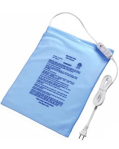 boncare stay on no auto-off hot heating pad for cramps and back pain relief boncare 12” x 15” small fomentera electrica lumbar moist & dry heat washable cover (sky blue)