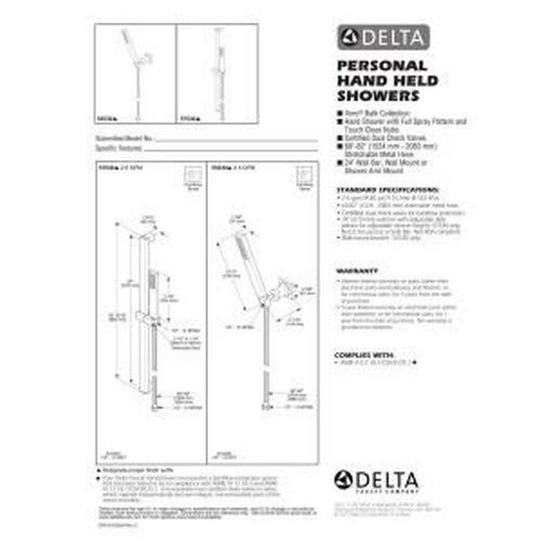 Delta Faucet 55530-CZ Vero Wall-Mount Hand shower, Champagne Bronze,0.5