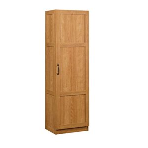 sauder miscellaneous storage cabinet, l: 17.99″ x w: 13.94″ x h: 60.00″, highland oak finish