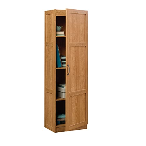 Sauder Miscellaneous Storage Cabinet, L: 17.99" x W: 13.94" x H: 60.00", Highland Oak Finish