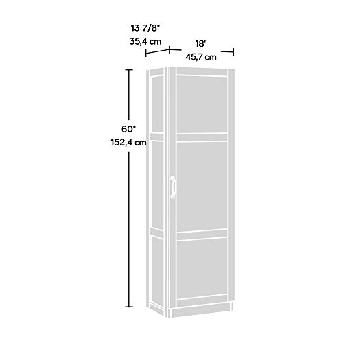 Sauder Miscellaneous Storage Cabinet, L: 17.99" x W: 13.94" x H: 60.00", Highland Oak Finish