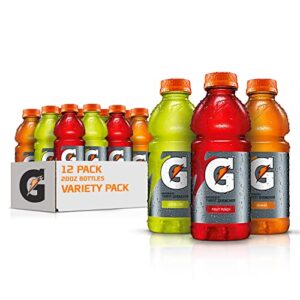 gatorade original thirst quencher variety pack, 20 ounce bottles (pack of 12)