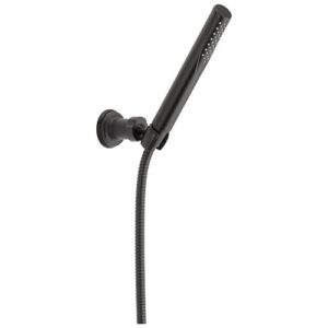 delta faucet trinsic single-spray touch-clean wall-mount hand held shower with hose, matte black 55085-bl ‎6.91 x 2.22 x 17.13 inches