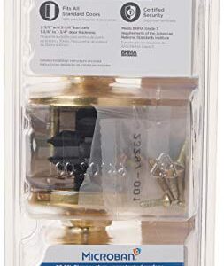 Kwikset 92001-519 Mobile Home Hall & Closet Door Knob in Polished Brass