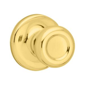 kwikset 92001-519 mobile home hall & closet door knob in polished brass