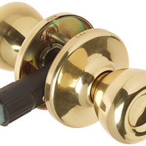 Kwikset 92001-519 Mobile Home Hall & Closet Door Knob in Polished Brass