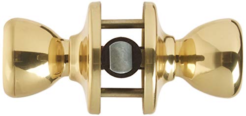 Kwikset 92001-519 Mobile Home Hall & Closet Door Knob in Polished Brass