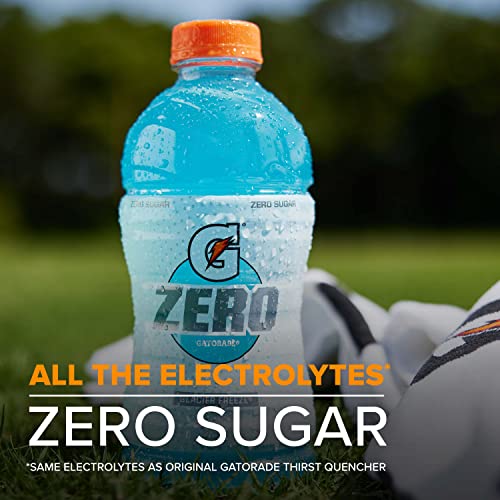 Gatorade Zero Sugar Thirst Quencher, Glacier Cherry Variety Pack, 12 Fl Oz (Pack of 24)