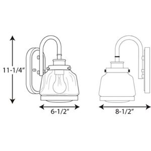 Progress Lighting P300080-104 Judson Bath & Vanity, Nickel