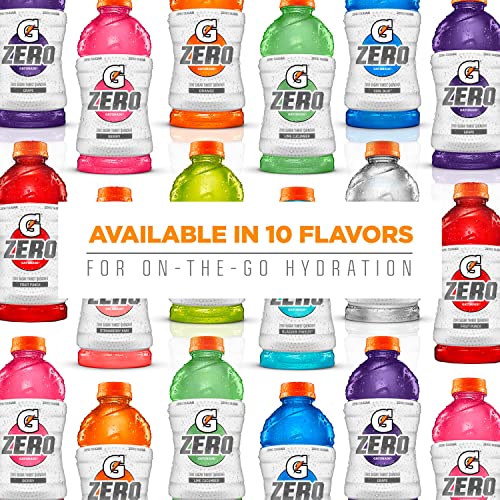 Gatorade G Zero Thirst Quencher, 3 Flavor Variety Pack, 20oz Bottles (12 Pack)