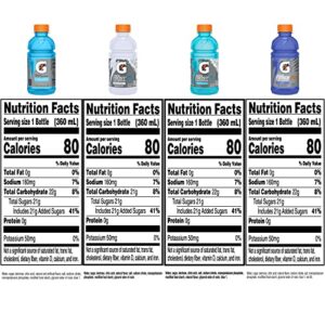 Gatorade Thirst Quencher, Frost 4 Flavor Variety Pack, 12 Fl Oz Bottles, (24 Pack)