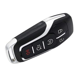 Keyless Entry Remote Smart Key Fob Shell Case Button Pad Cover for Ford Fusion Mustang Explorer Lincoln MKZ MKC 2013-2017