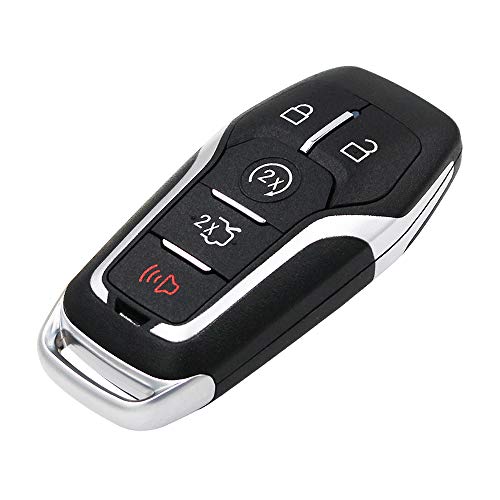 Keyless Entry Remote Smart Key Fob Shell Case Button Pad Cover for Ford Fusion Mustang Explorer Lincoln MKZ MKC 2013-2017