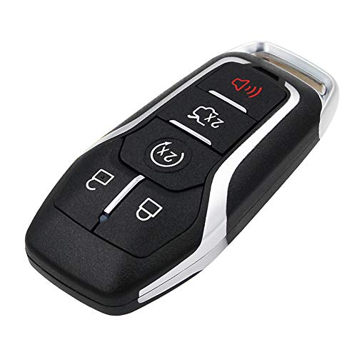 Keyless Entry Remote Smart Key Fob Shell Case Button Pad Cover for Ford Fusion Mustang Explorer Lincoln MKZ MKC 2013-2017