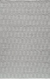 rugs america emerson natural fiber rug, 5′ x 8′, silver