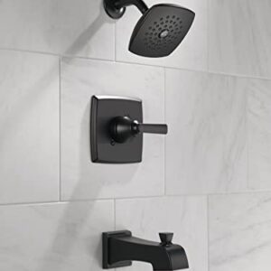 DELTA FAUCET T14464-BL Ashlyn Monitor 14 Series Tub and Shower Trim Tub & Shower, Without Rough, Matte Black