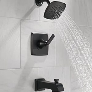 DELTA FAUCET T14464-BL Ashlyn Monitor 14 Series Tub and Shower Trim Tub & Shower, Without Rough, Matte Black