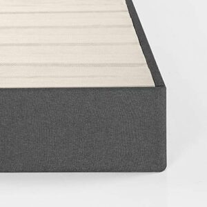 ZINUS Upholstered Metal and Wood Box Spring / 9 Inch Mattress Foundation / Easy Assembly / Fabric Paneled Design, Queen