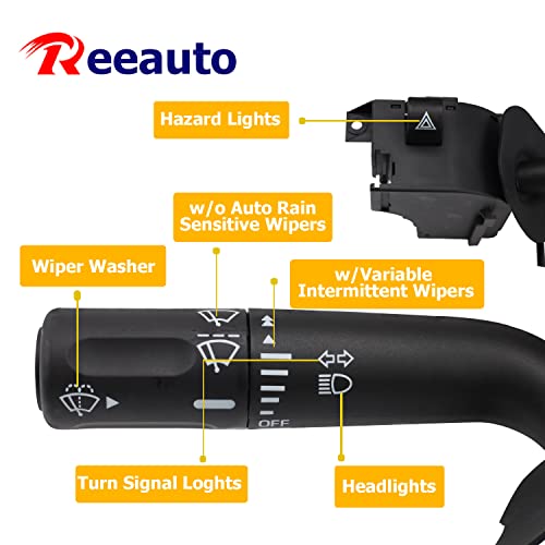 Multi-Function Turn Signal Wiper Dimmer Combination Switch Replacement for 2005-2008 Ford F150, 2006-2008 Lincoln Mark LT, Replace OE# 5L3Z13K359AAA, 6L3Z13K359AA, SW7388, 629-00789, CBS1332